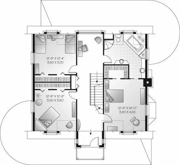 upper floor house blueprint