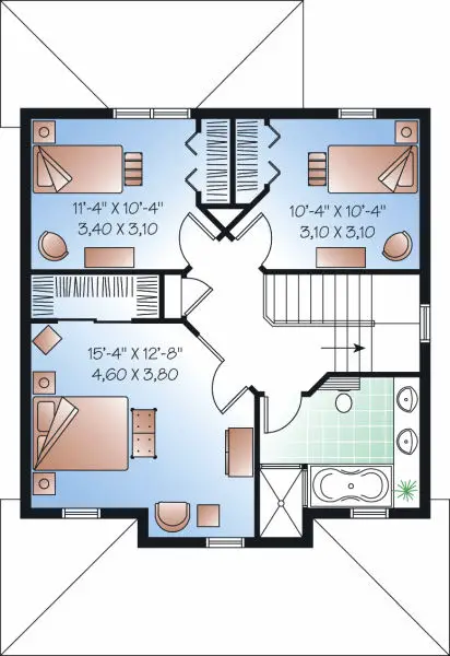 upper floor house blueprint