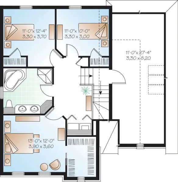 upper floor house blueprint