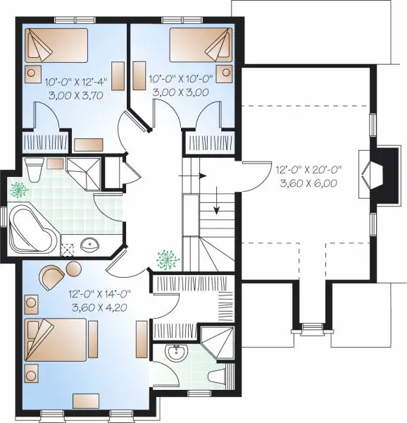 upper floor house blueprint