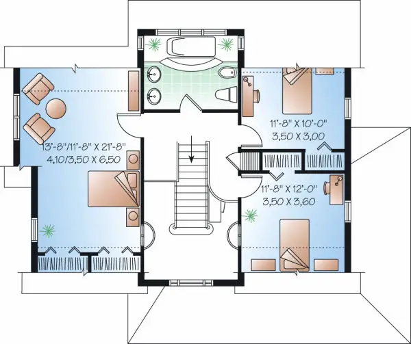 upper floor house blueprint