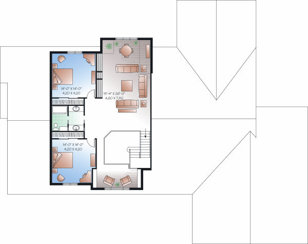 upper floor house blueprint