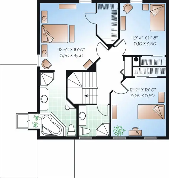upper floor house blueprint
