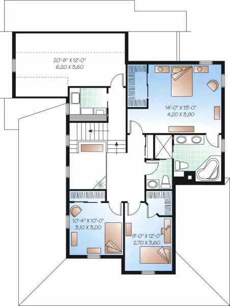 upper floor house blueprint