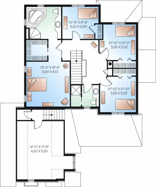 upper floor house blueprint