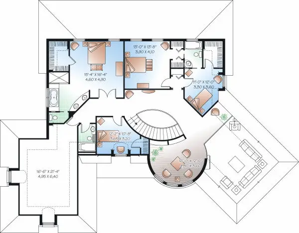 upper floor house blueprint