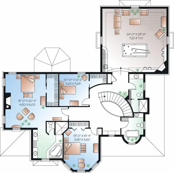 upper floor house blueprint