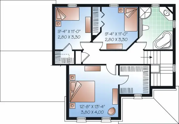 upper floor house blueprint