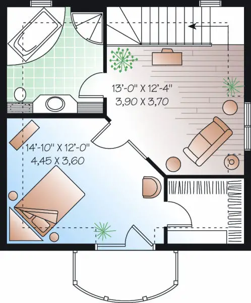 upper floor house blueprint