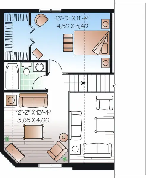 upper floor house blueprint