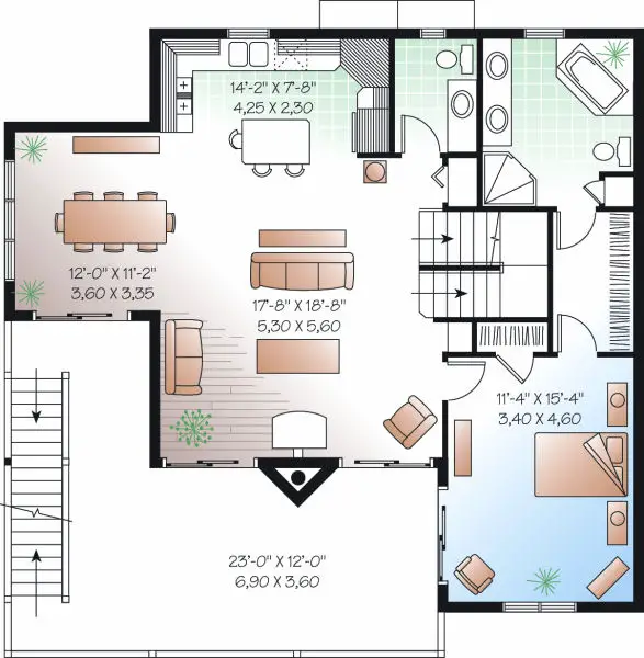 upper floor house blueprint