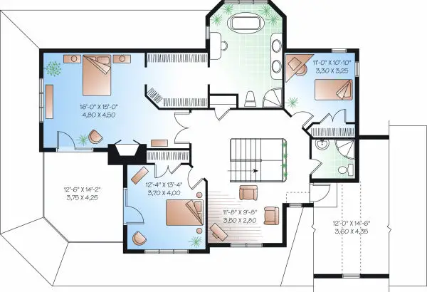 upper floor house blueprint