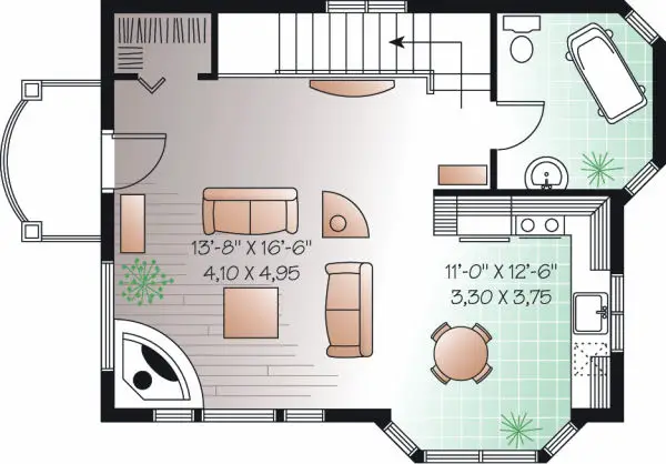 upper floor house blueprint