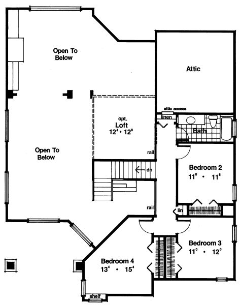 upper floor house blueprint