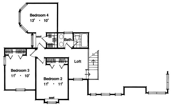 upper floor house blueprint