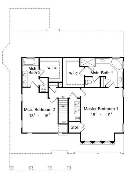upper floor house blueprint