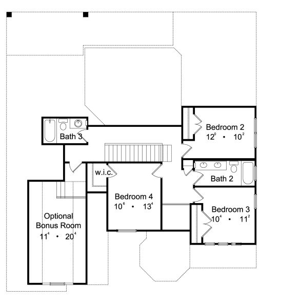 upper floor house blueprint
