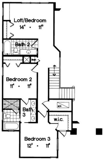 upper floor house blueprint
