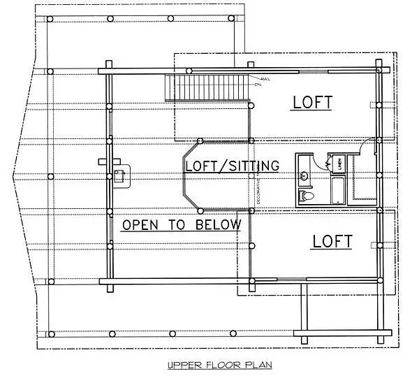 upper floor house blueprint