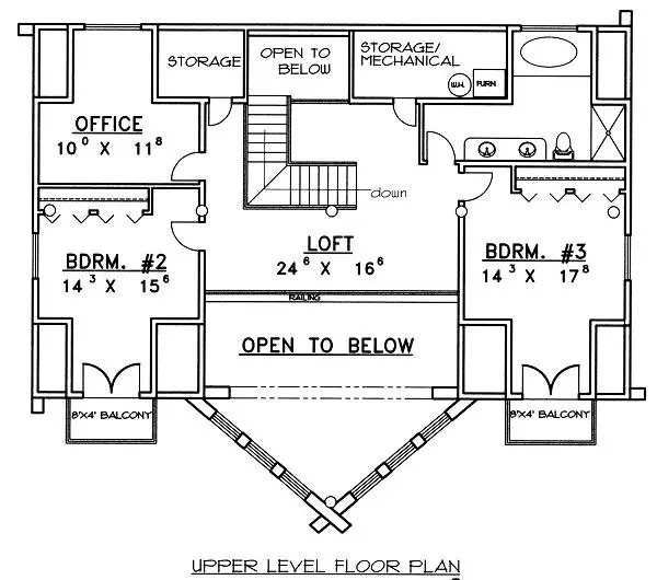 upper floor house blueprint