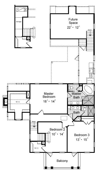 upper floor house blueprint