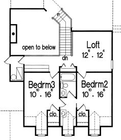 upper floor house blueprint