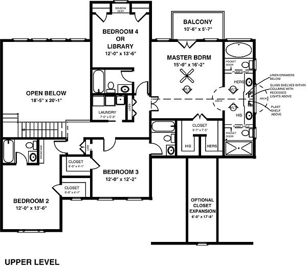 upper floor house blueprint