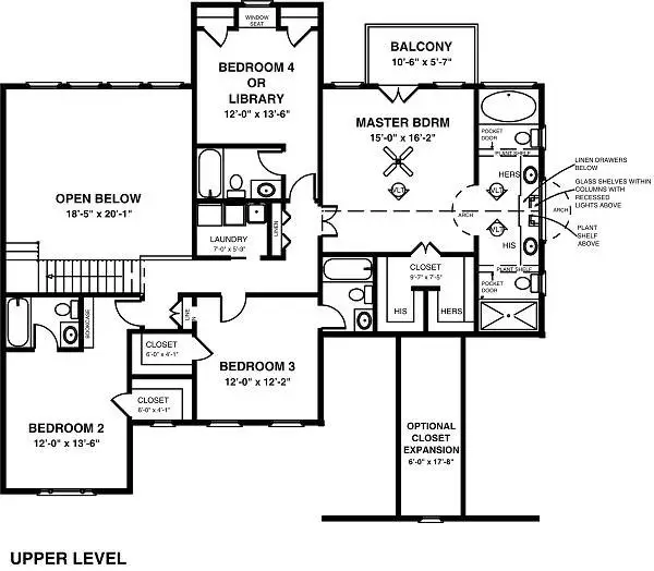 upper floor house blueprint