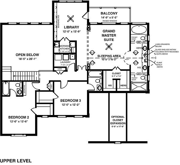 upper floor house blueprint