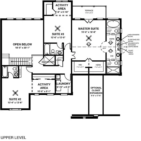 upper floor house blueprint