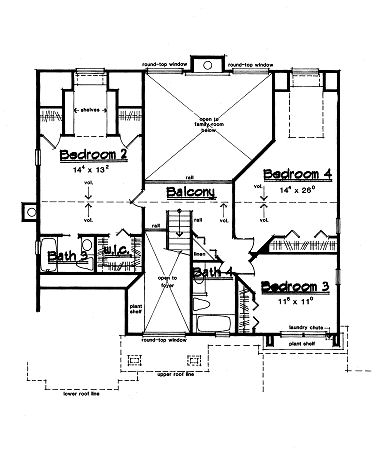 upper floor house blueprint
