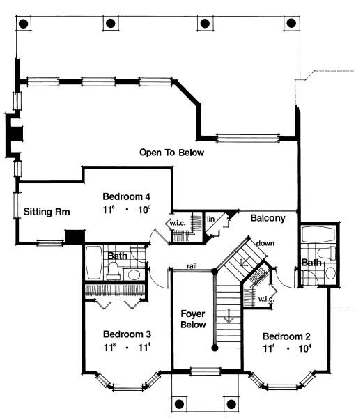 upper floor house blueprint