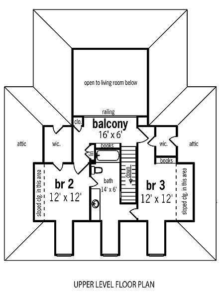 upper floor house blueprint