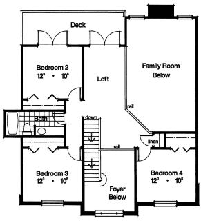 upper floor house blueprint