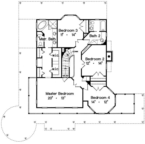 upper floor house blueprint