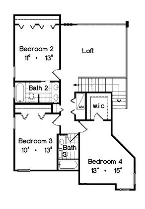 upper floor house blueprint