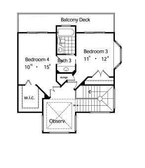 upper floor house blueprint