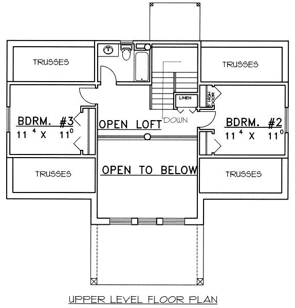 upper floor house blueprint