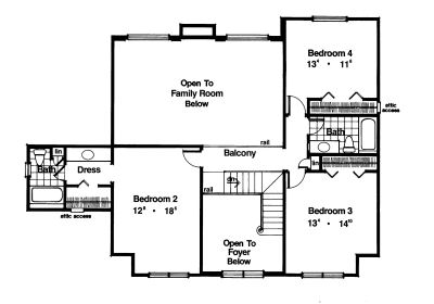 upper floor house blueprint