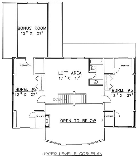 upper floor house blueprint