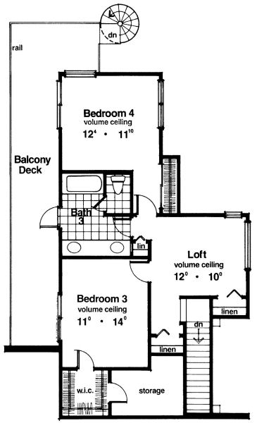 upper floor house blueprint