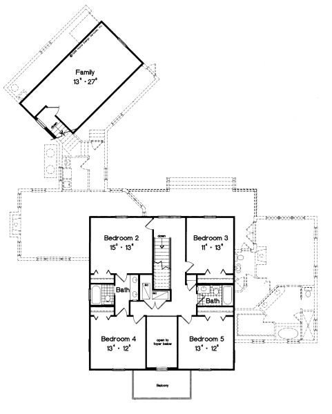 upper floor house blueprint