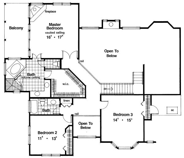 upper floor house blueprint