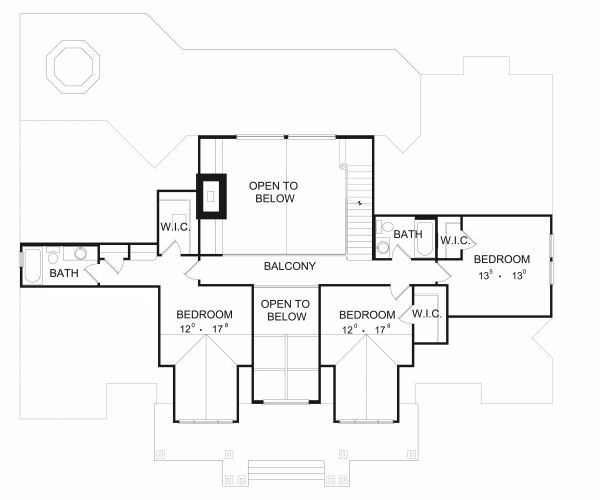 upper floor house blueprint