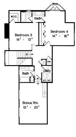 upper floor house blueprint