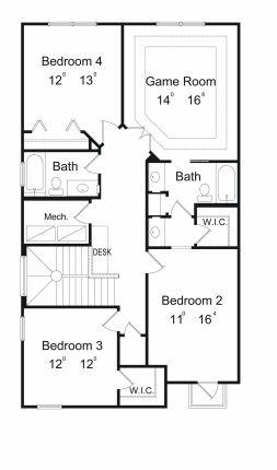 upper floor house blueprint