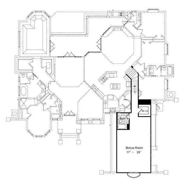 upper floor house blueprint