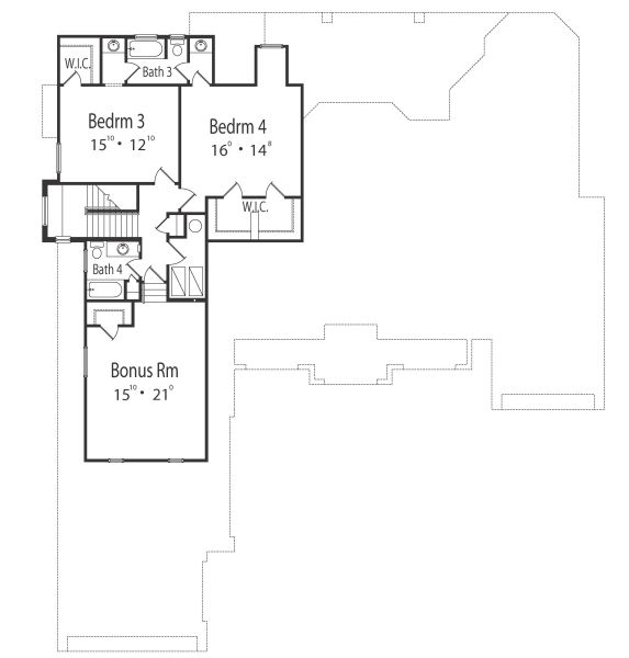 upper floor house blueprint