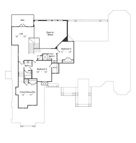 upper floor house blueprint