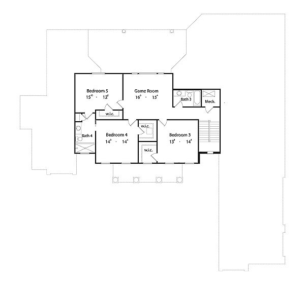 upper floor house blueprint